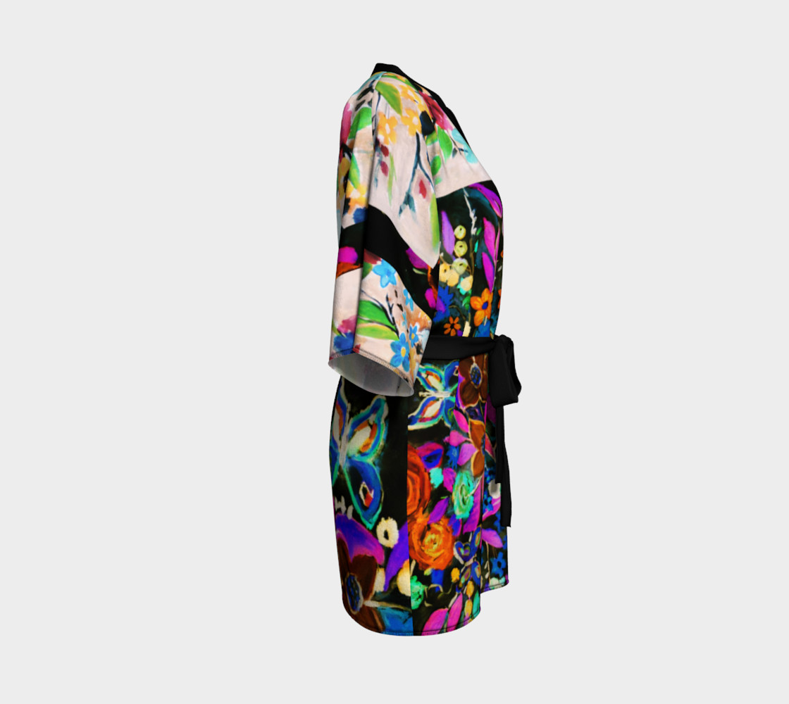 Bohemian Night Garden Kimono Robe preview #3