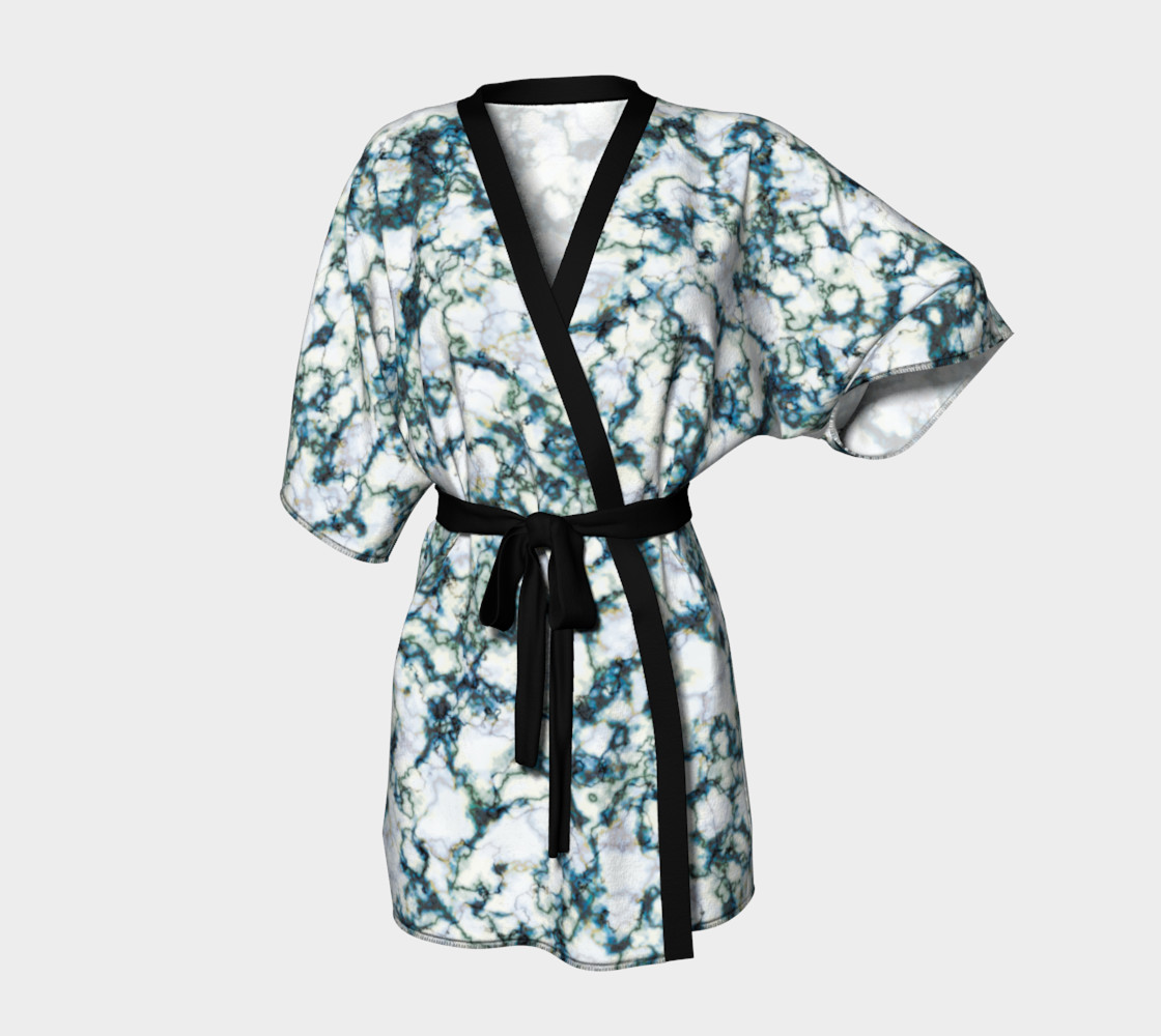 Blue Marble Kimono Robe preview #1