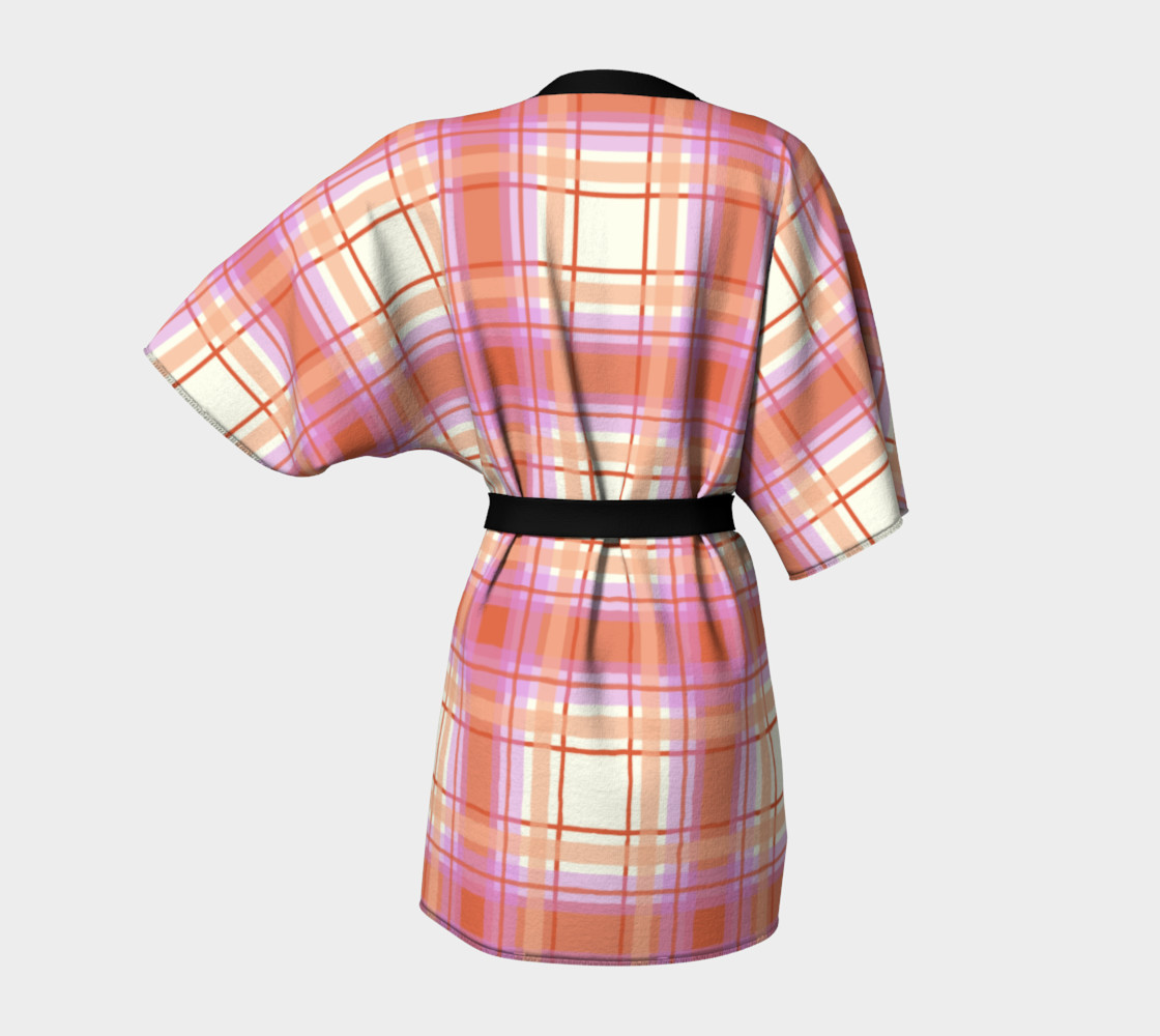 Plaid in Peach, Yellow and Pink preview #4