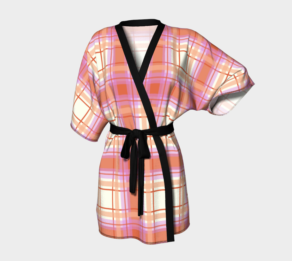 Plaid in Peach, Yellow and Pink preview #1