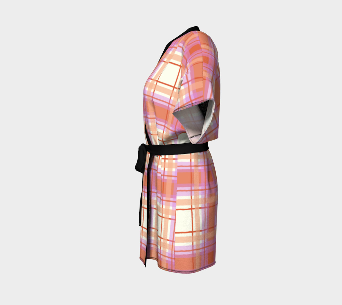 Plaid in Peach, Yellow and Pink preview #2