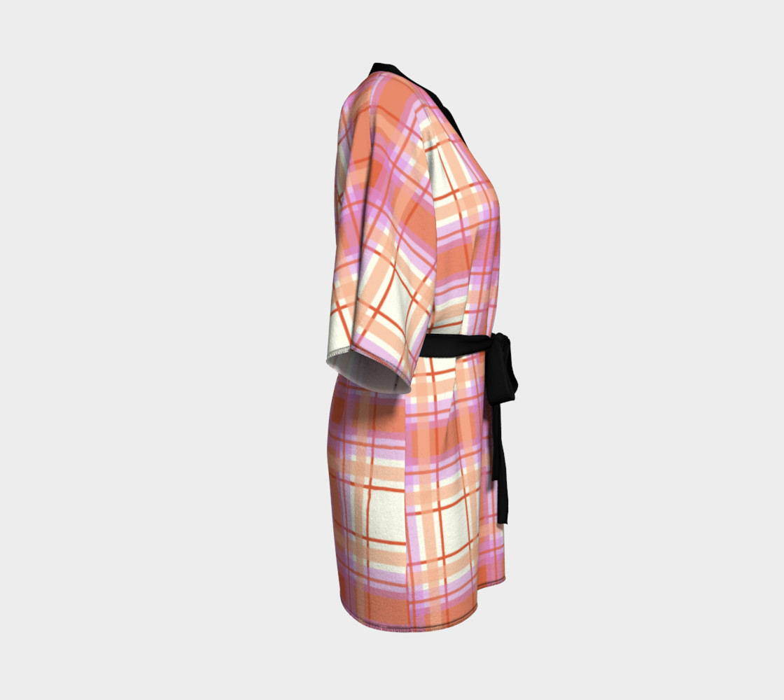 Plaid in Peach, Yellow and Pink preview #3