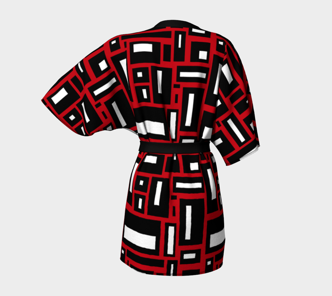 Simple Geometric in Black, White and Red 1 preview #4