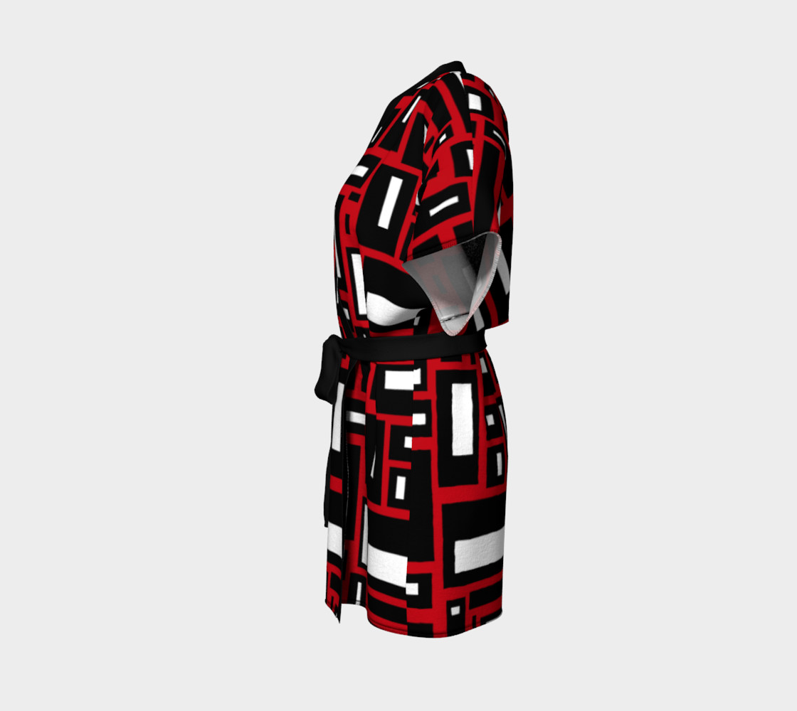 Simple Geometric in Black, White and Red 1 preview #2