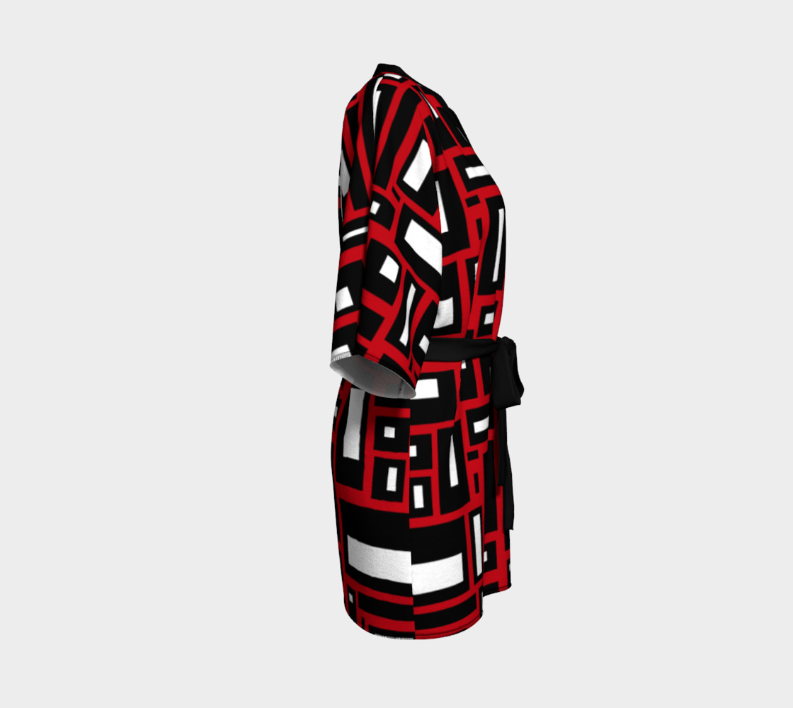 Simple Geometric in Black, White and Red 1 preview #3