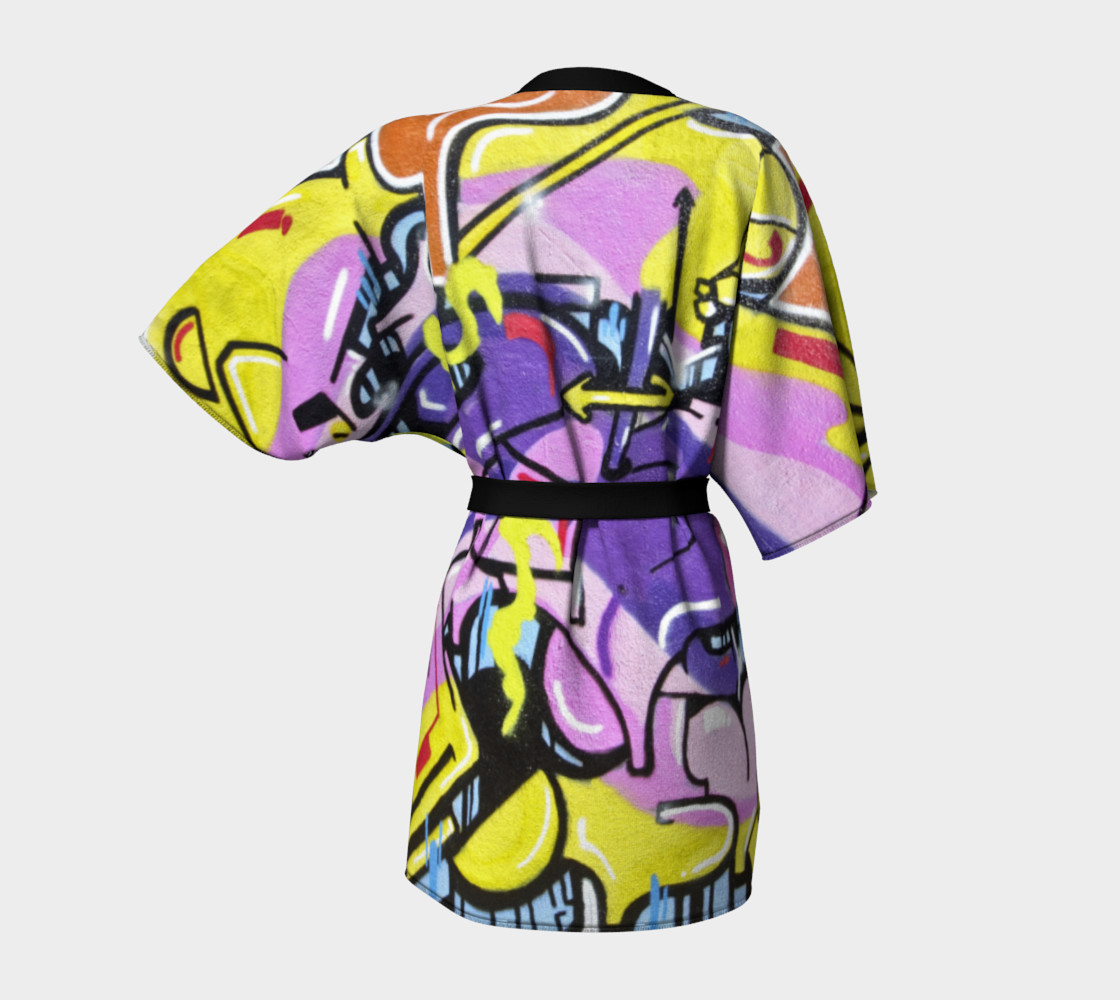 Grafitti kimono robe preview #4