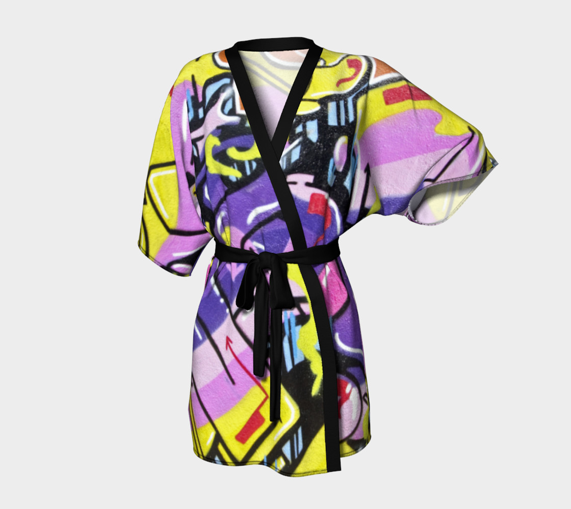 Grafitti kimono robe preview #1