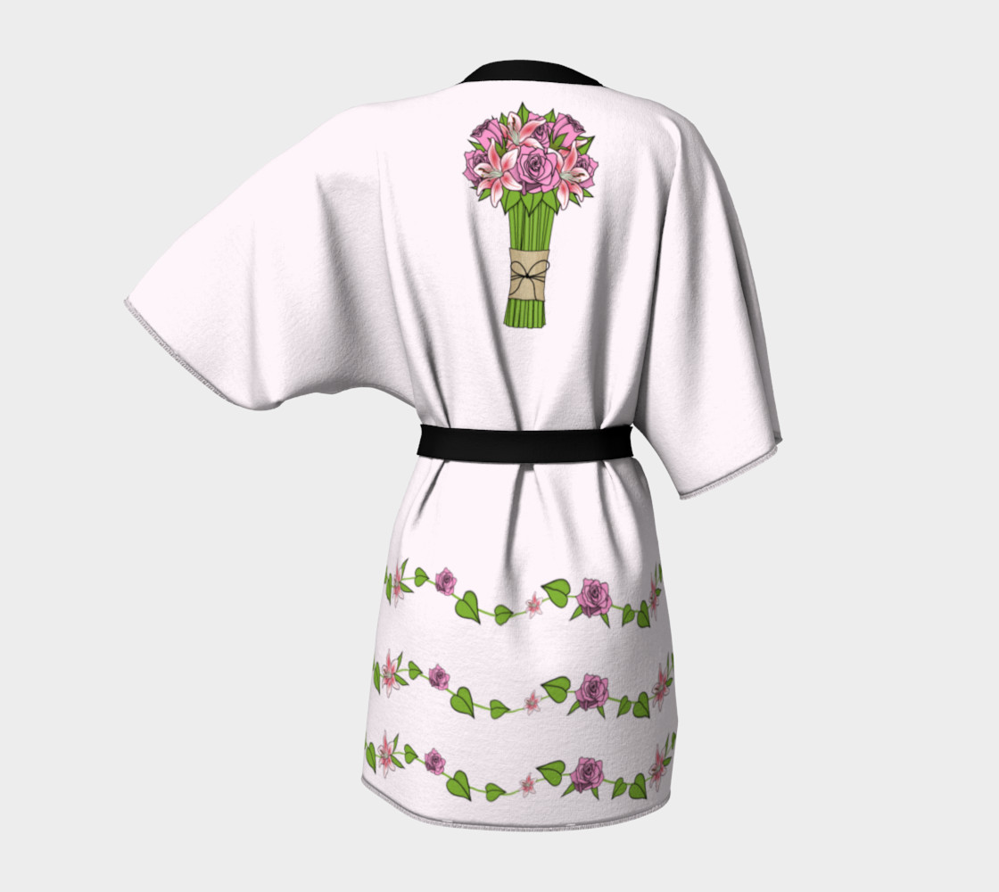 Bouquet of Flowers Kimono Robe preview #4