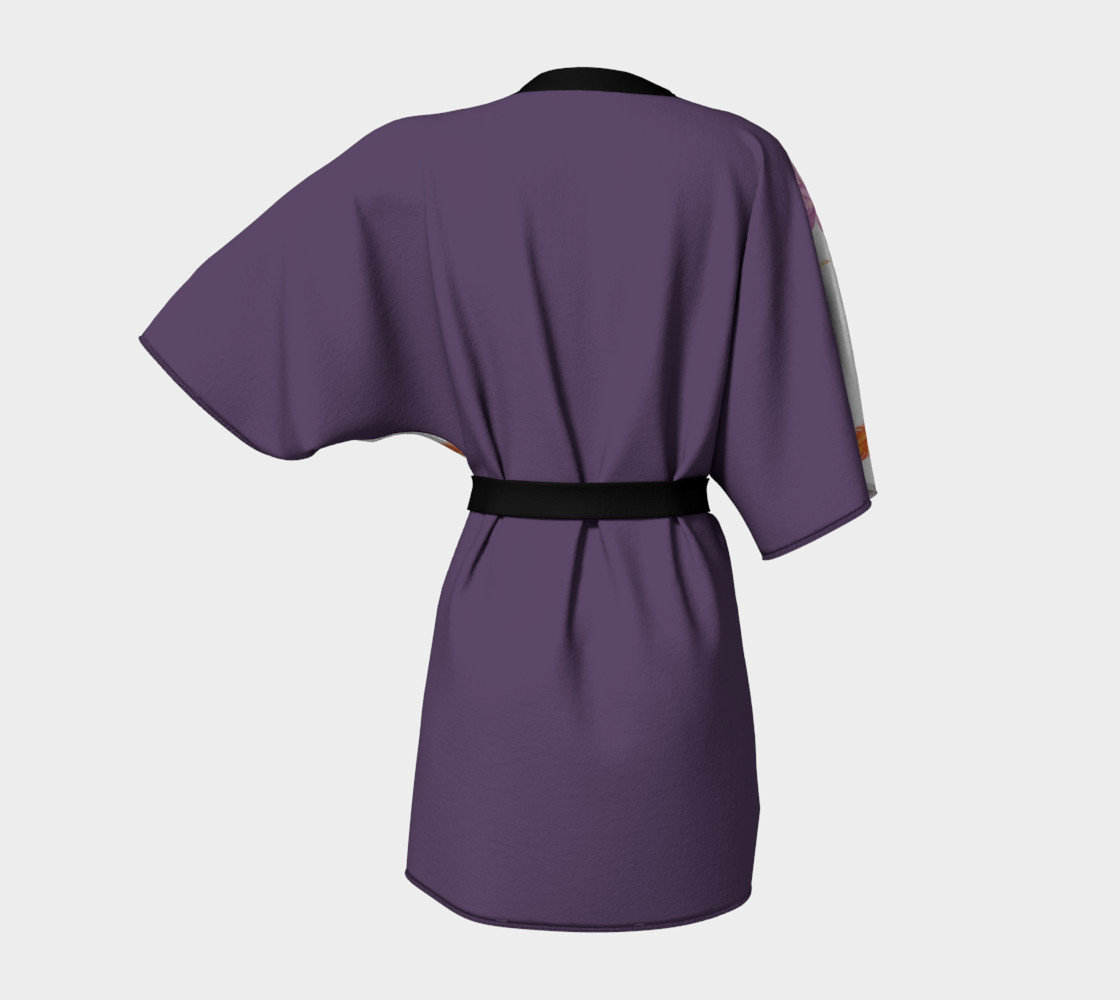 Phoneix Feather + Lotus Kimono Robe preview #4