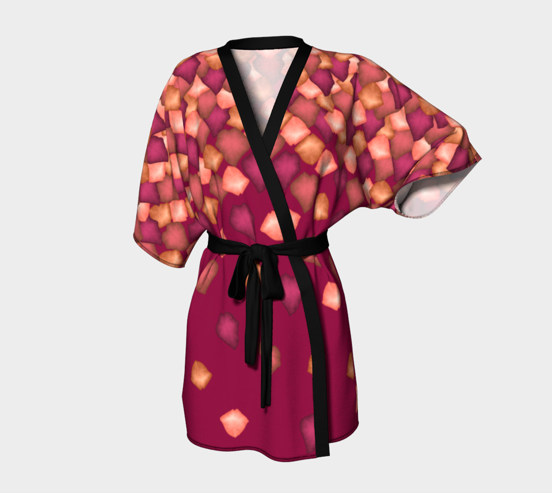 Aperçu 3D de Falling Leaves Kimono Robe