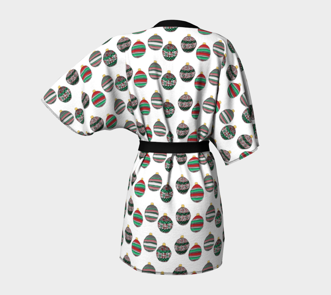 Aperçu de Happy Holidays Kimono Robe #4