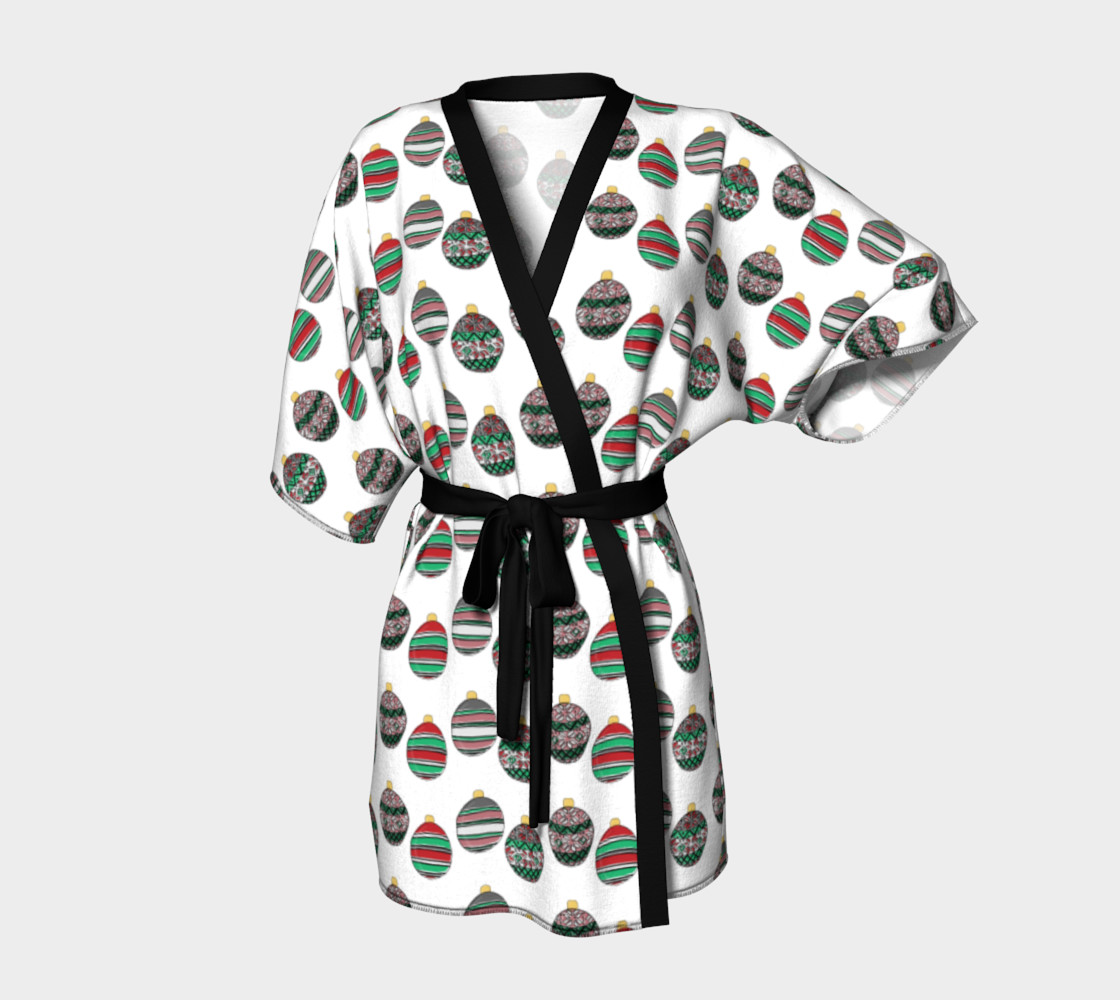 Happy Holidays Kimono Robe 3D preview