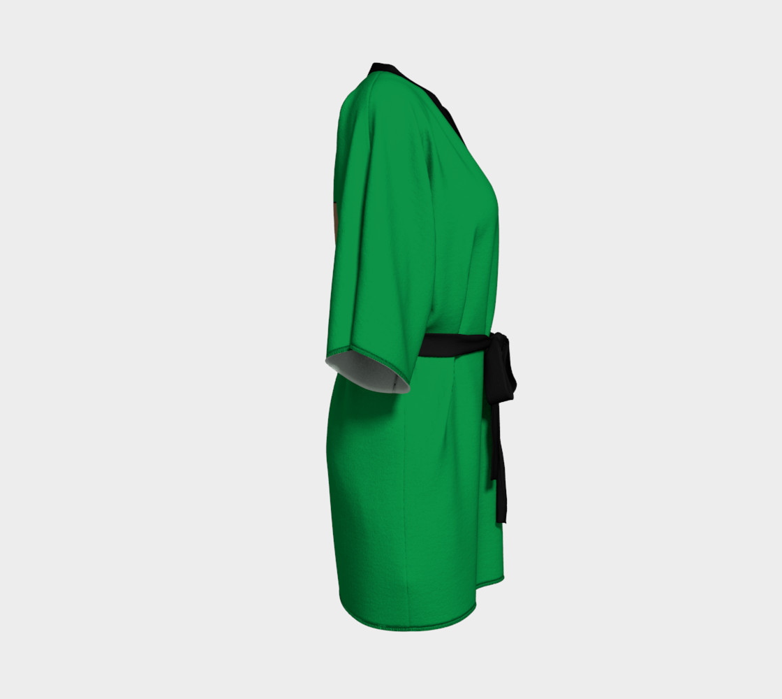 Dachshund Through the Snow Kimono Robe preview #3