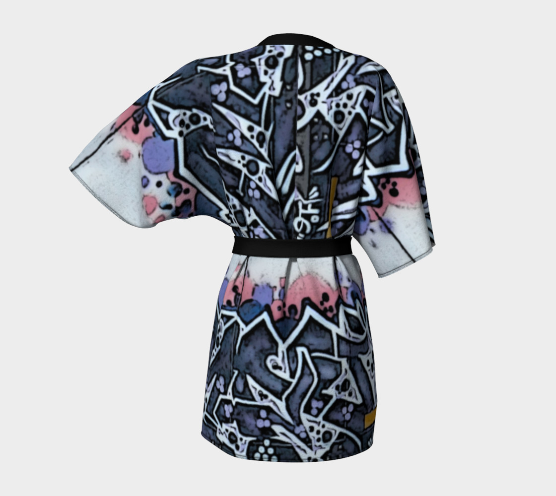 Train Grafitti #4 Kimono Robe preview #4