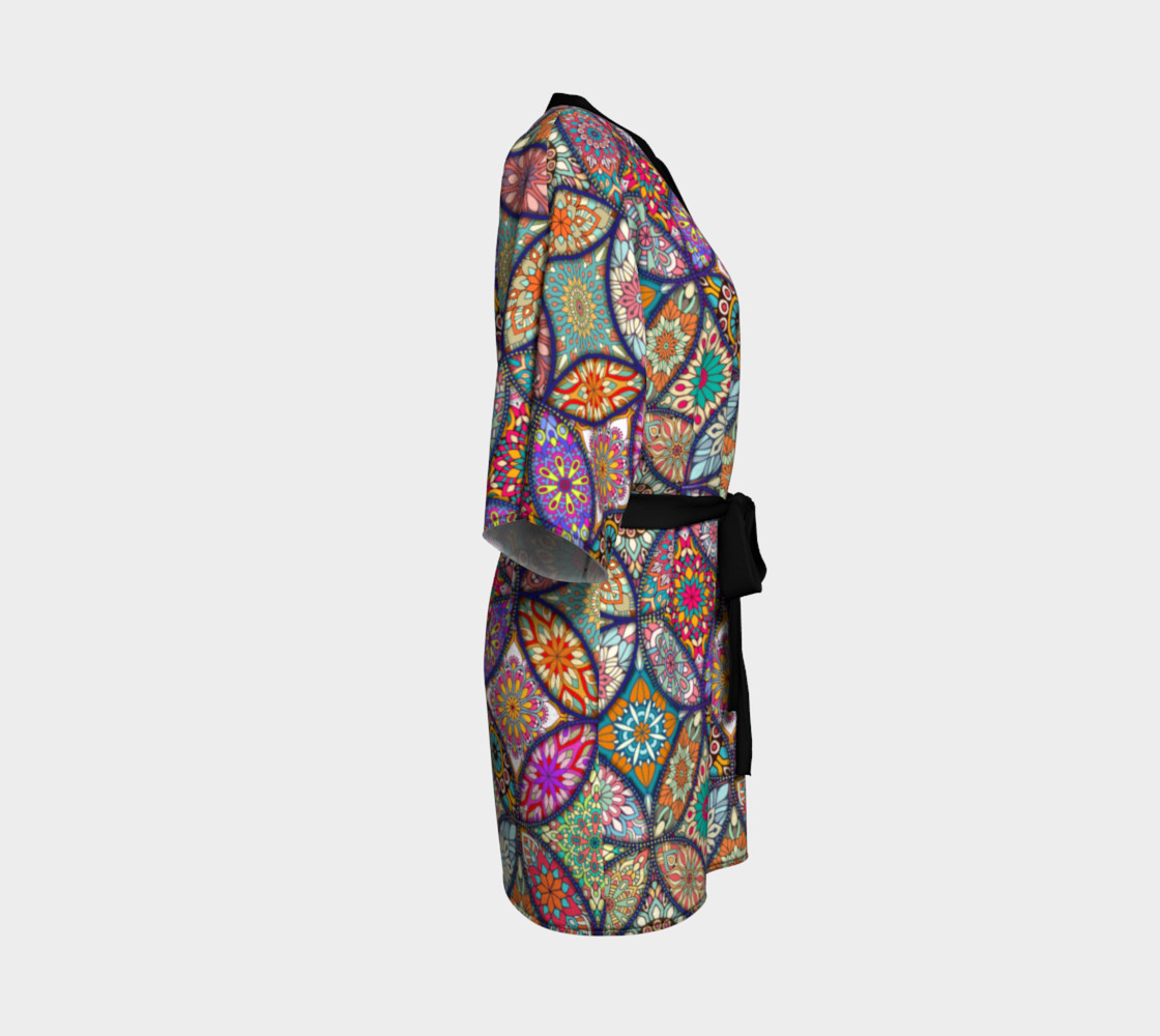 Vibrant Mandalas Kimono Robe preview #3