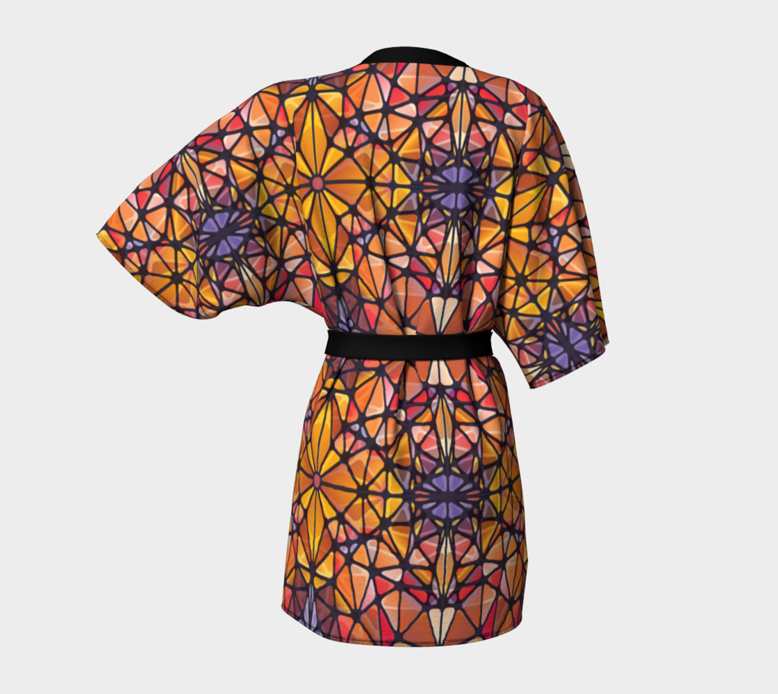 Amber Kaleidoscope Kimono Robe preview #4