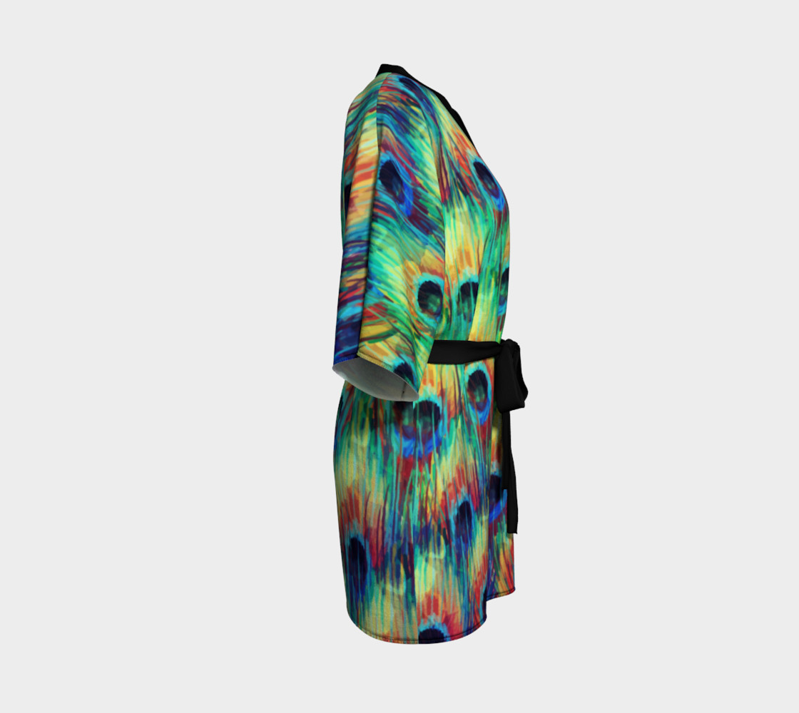 Watercolor Peacock Feather Pattern preview #3