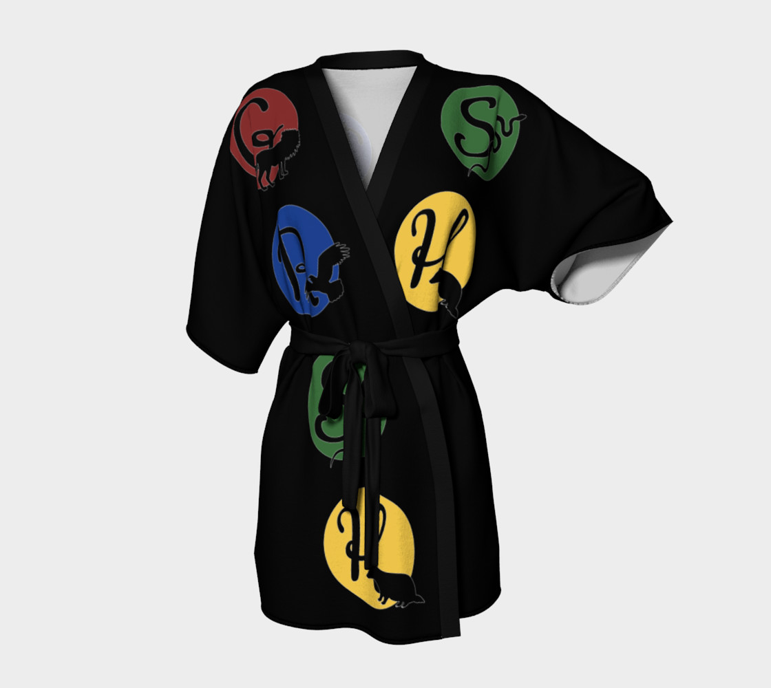 Magic mascots kimono-robe black preview #1