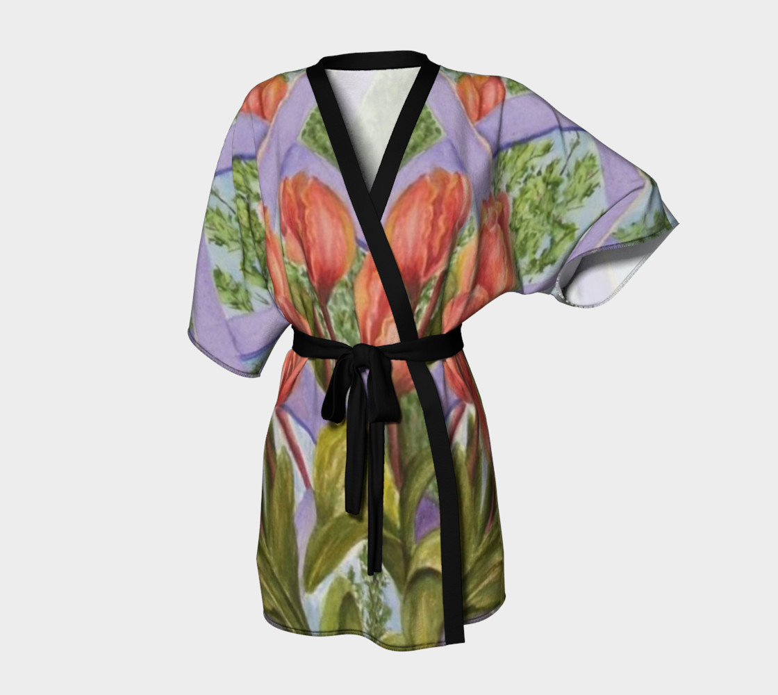 Orange Tulips Robe preview #1