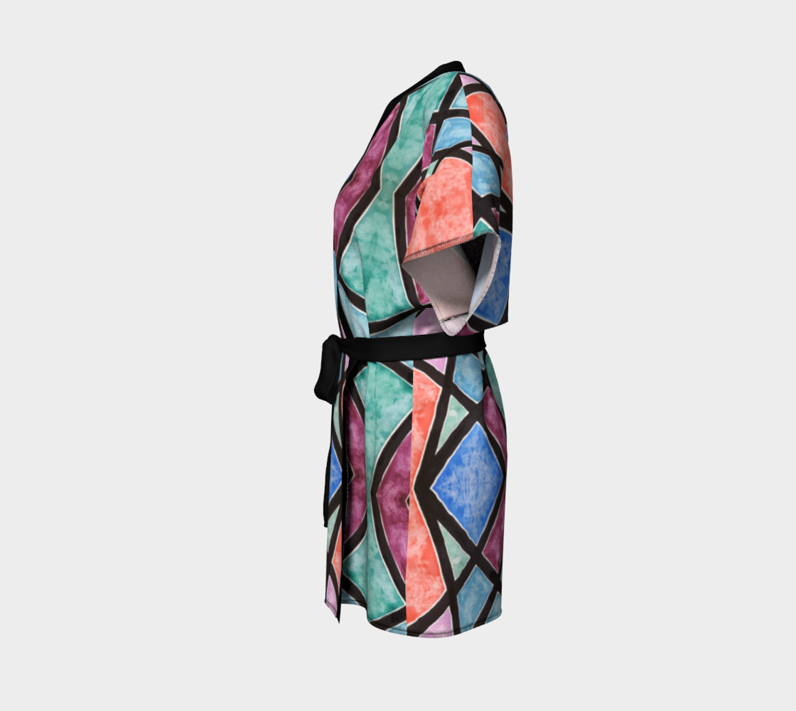 Colorful Stained Glass Kimono Robe preview #2