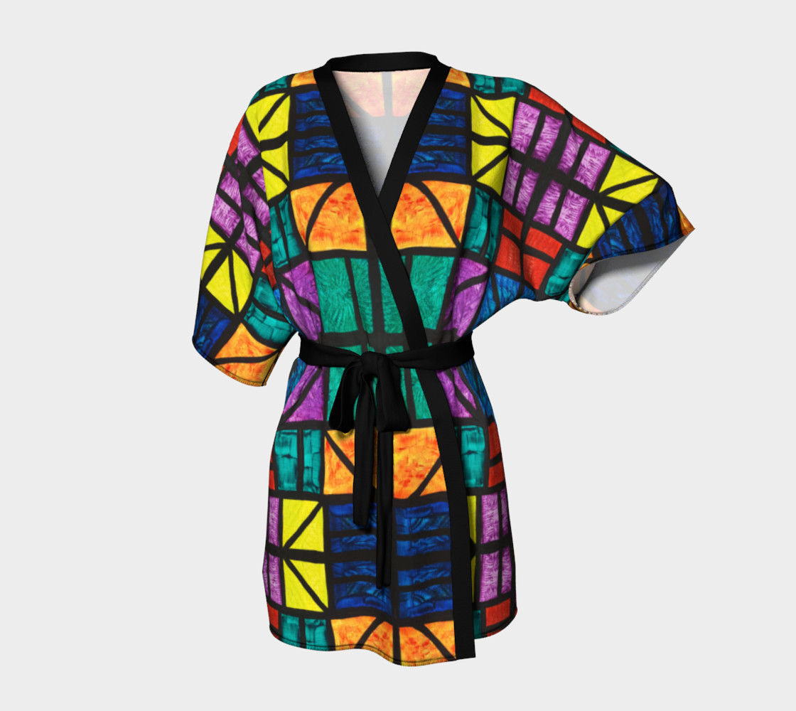 Detroit Stained Glass Kimono Robe preview #1