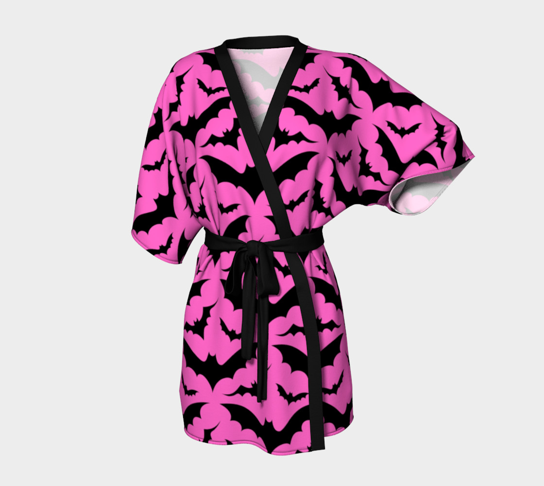 Pink Bats Kimono 3D preview