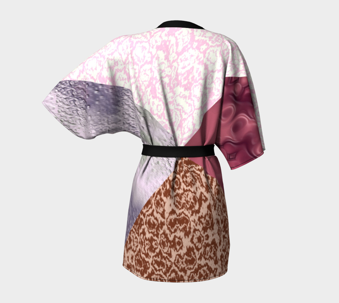 Patched in Pink Patterns Kimono preview #4