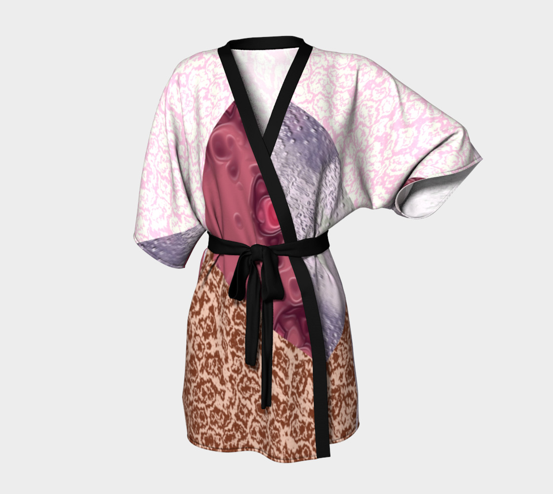 Patched in Pink Patterns Kimono preview #1