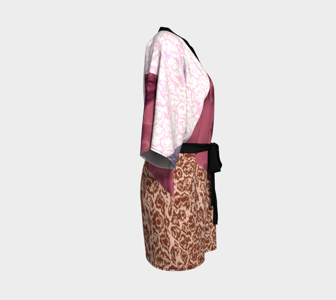 Patched in Pink Patterns Kimono preview #3