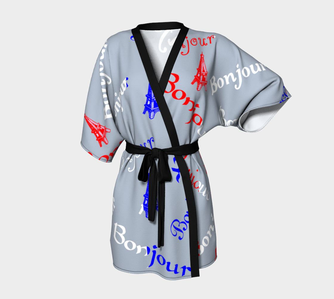 French Flag Bonjour Kimono preview #1