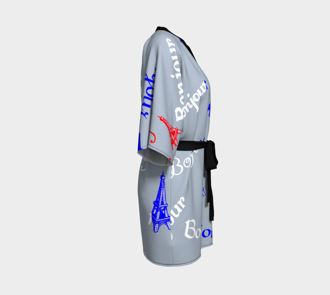 French Flag Bonjour Kimono preview #3