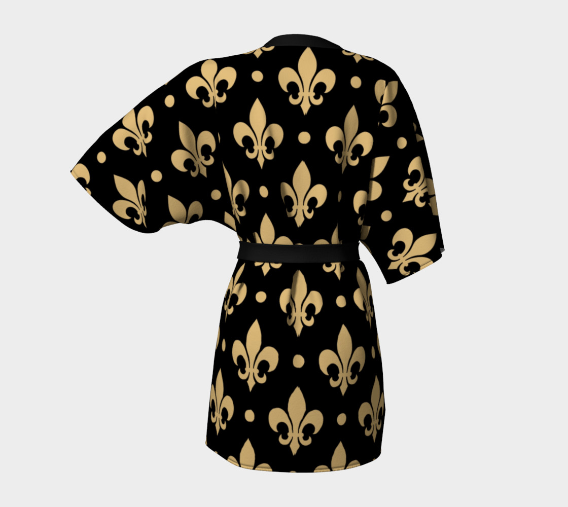 Black & Gold Fleur de Lis Saints New Orleans NOLA Louisiana preview #4