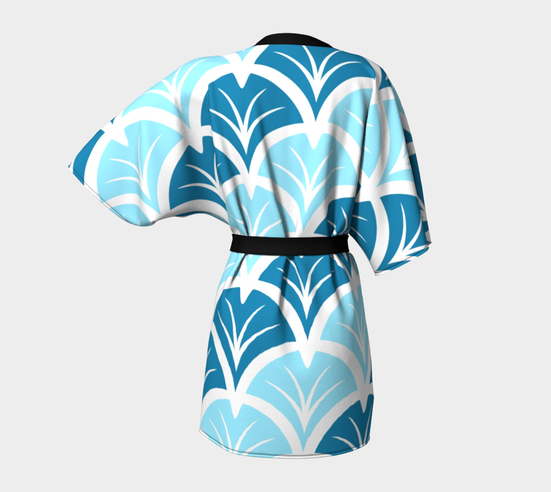 Blue Ginkgo Leaves 1920s inspired preview #4