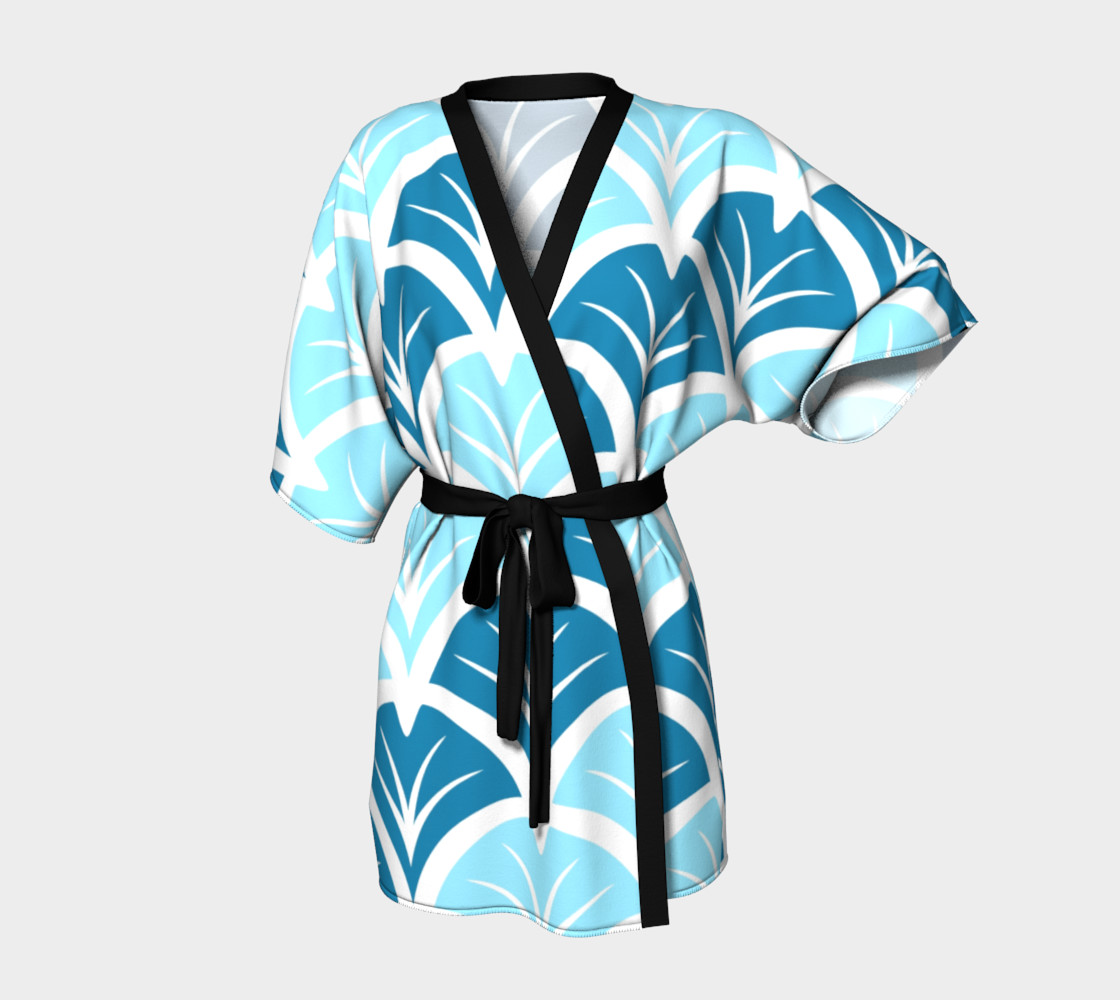 Blue Ginkgo Leaves 1920s inspired preview #1