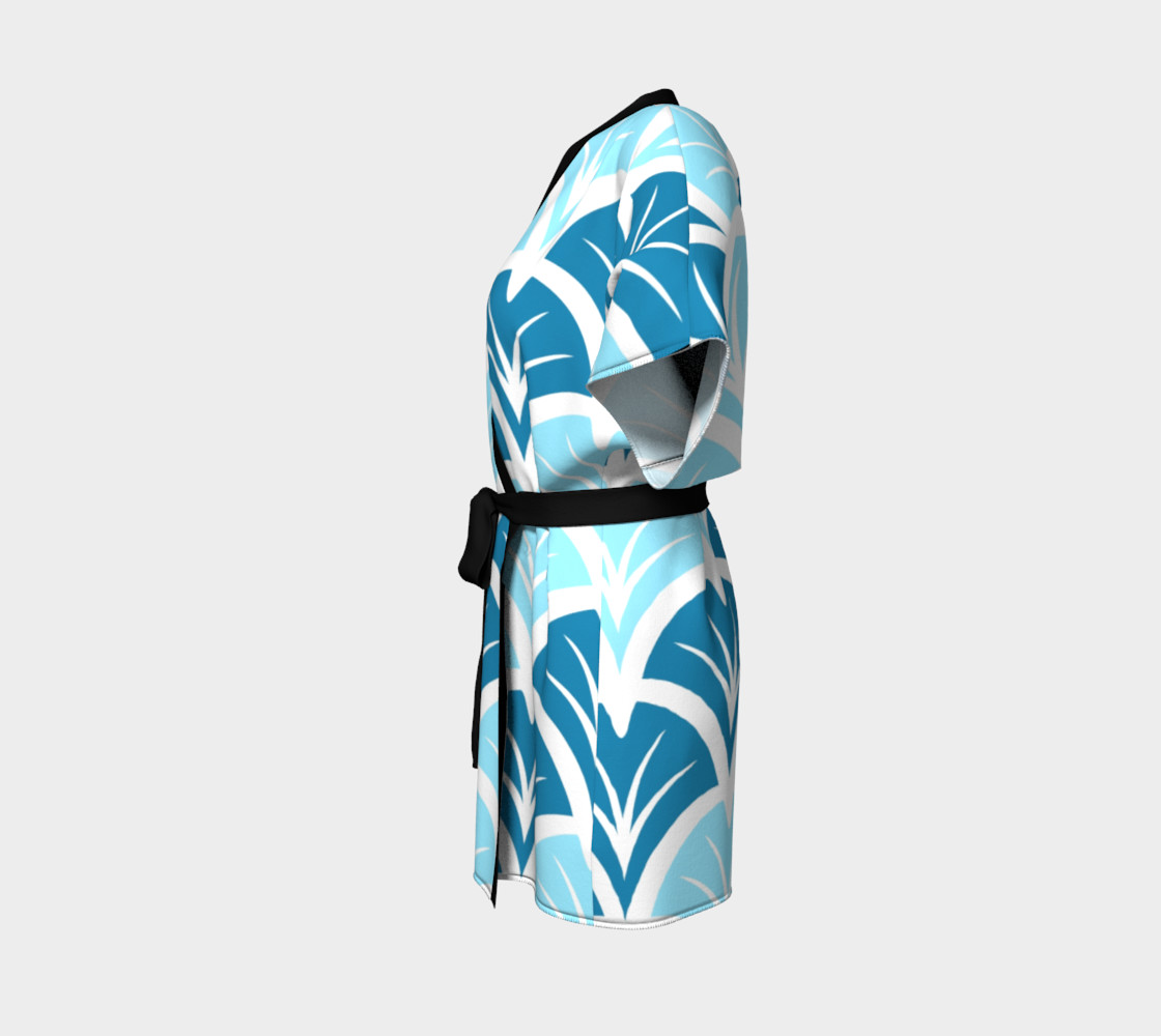 Blue Ginkgo Leaves 1920s inspired preview #2