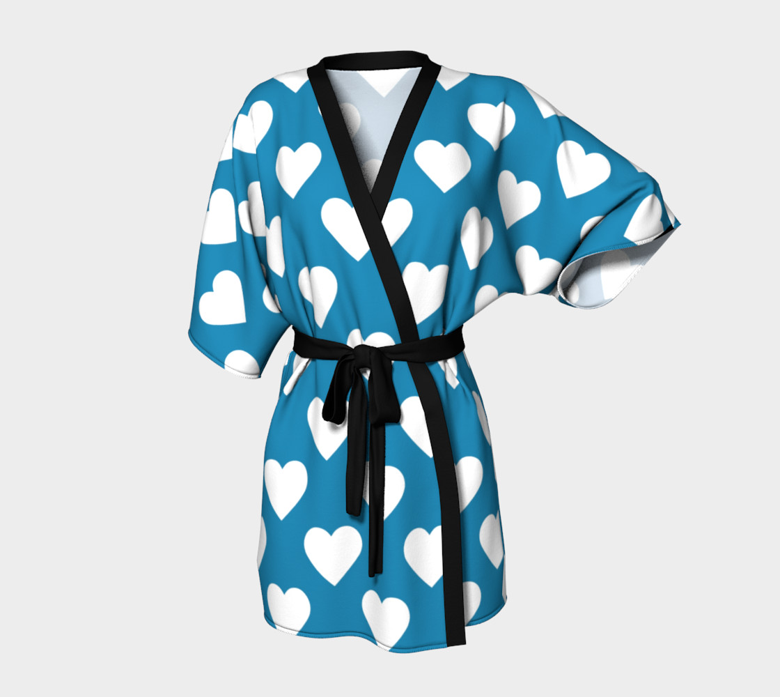 Simple Hearts on Blue preview #1