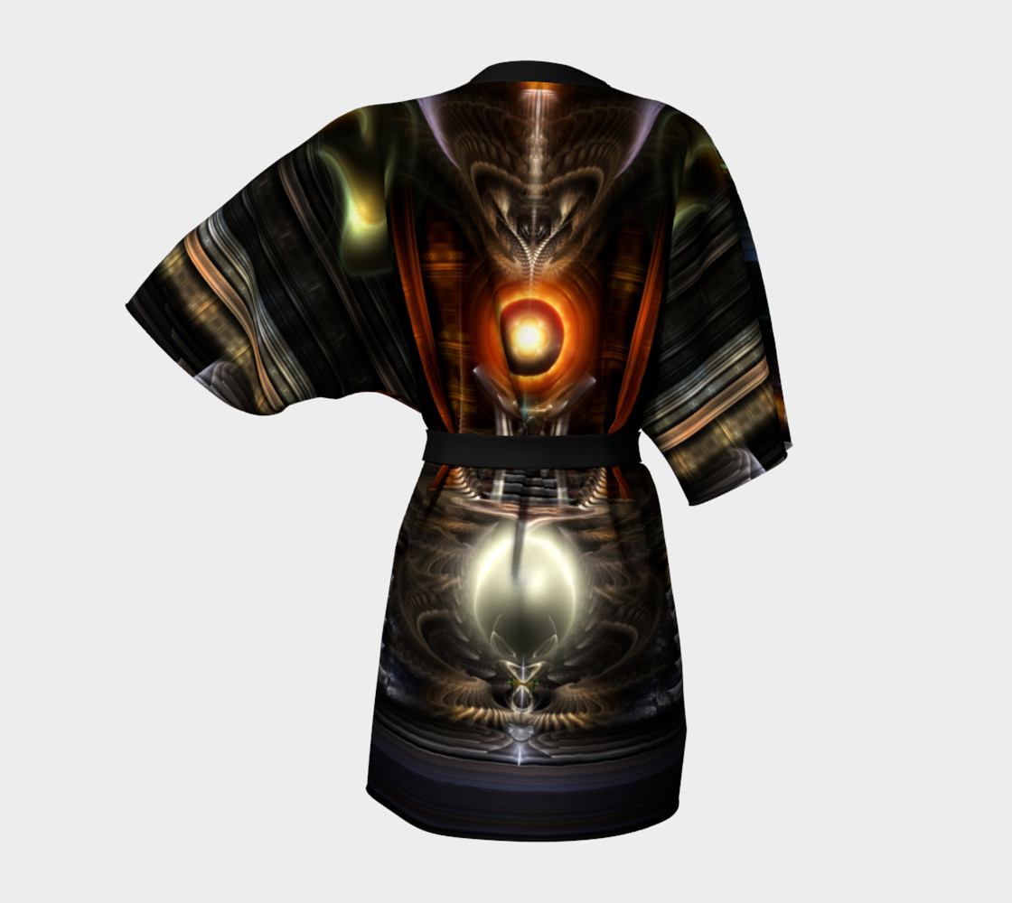 The Throne Room Fractal Art Kimono Robe preview #4