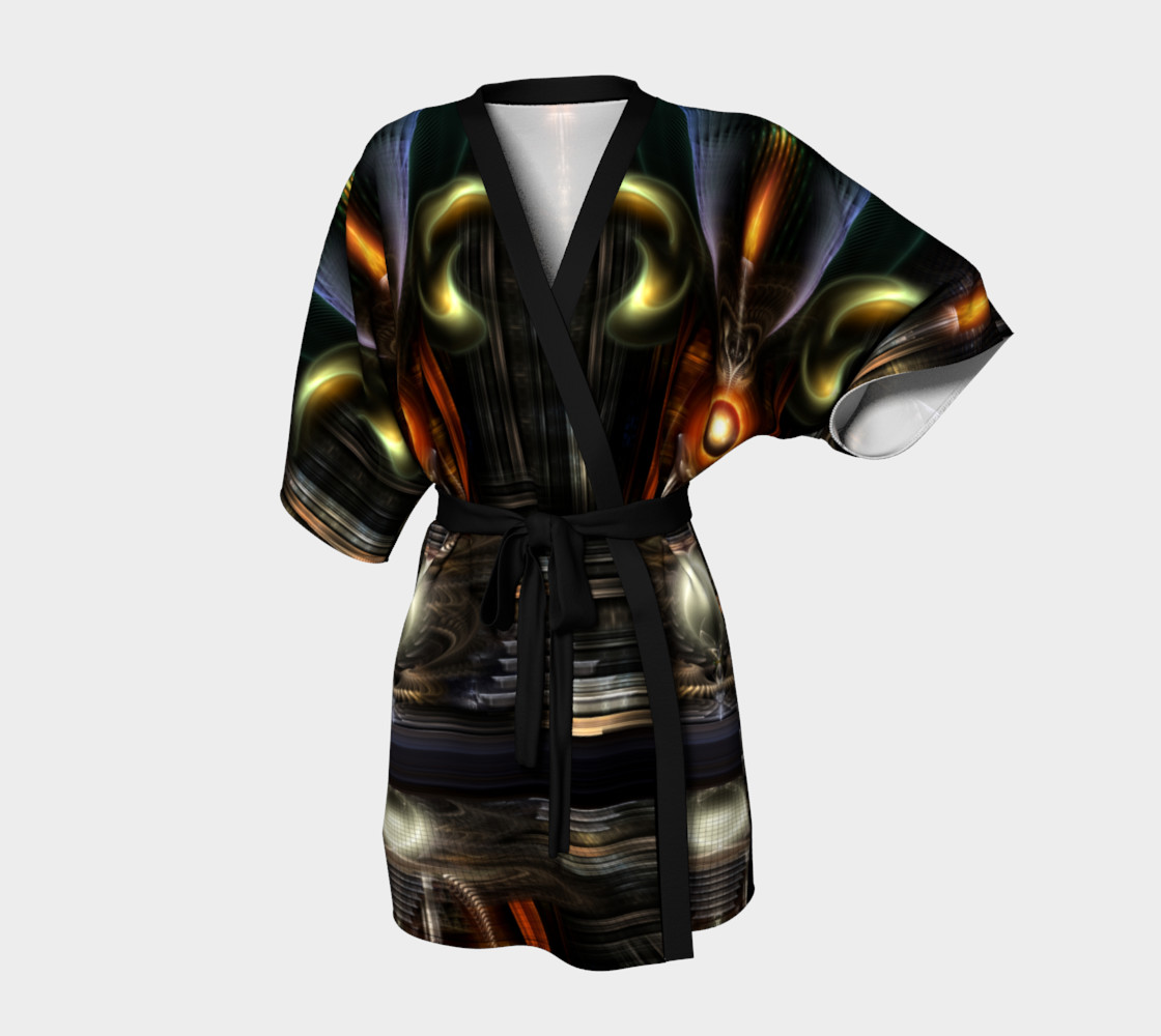 The Throne Room Fractal Art Kimono Robe preview #1