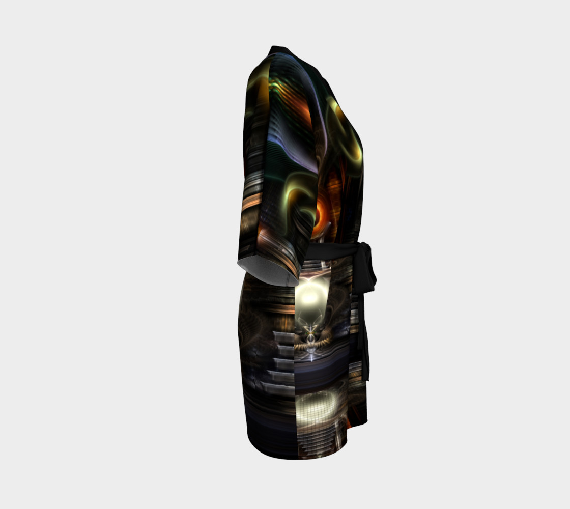 The Throne Room Fractal Art Kimono Robe preview #3