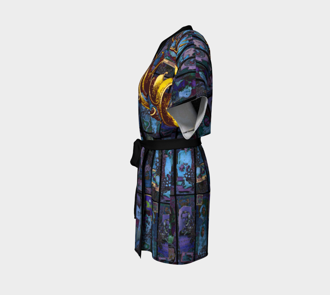 Adopted Ancestors: Blue & Gold - Kimono Robe preview #2