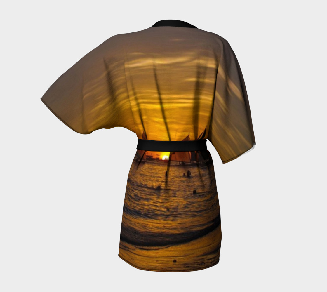 Fantastic sundown in Boracay, Phl. on Kimono Robe for anyone. preview #4