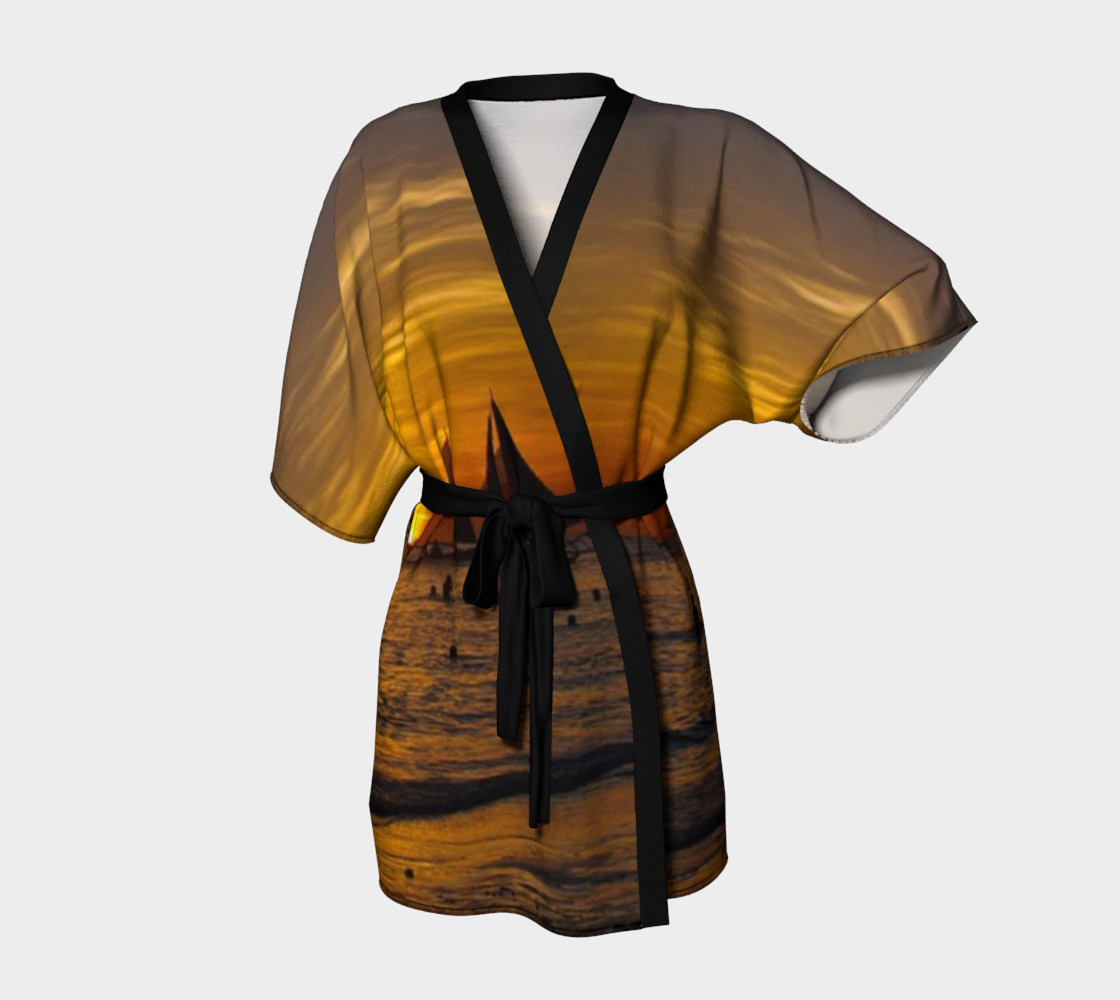 Fantastic sundown in Boracay, Phl. on Kimono Robe for anyone. thumbnail #2