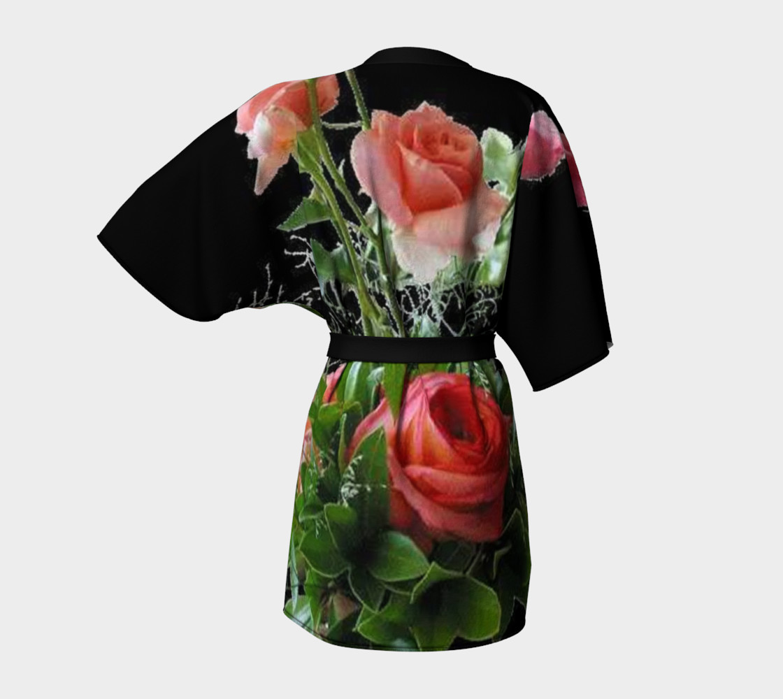 Lovely bunch of roses on Kimono robe, for anyone. preview #4