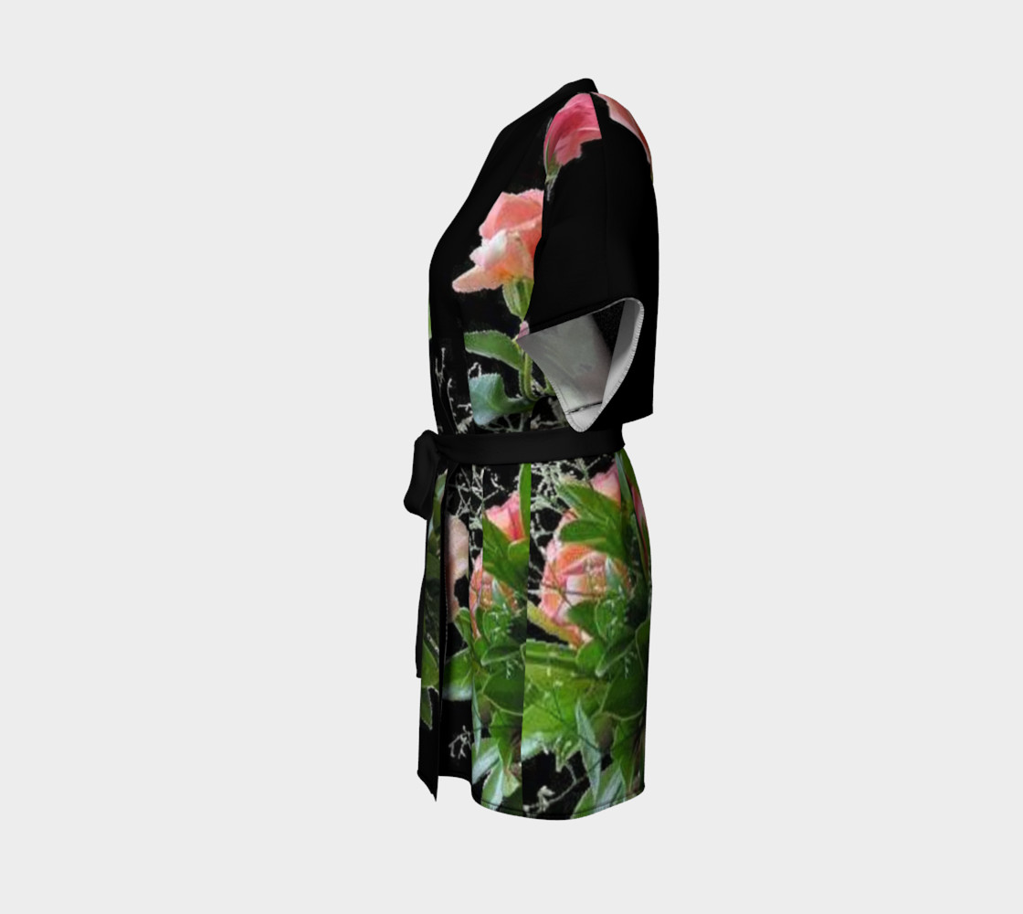 Lovely bunch of roses on Kimono robe, for anyone. preview #2