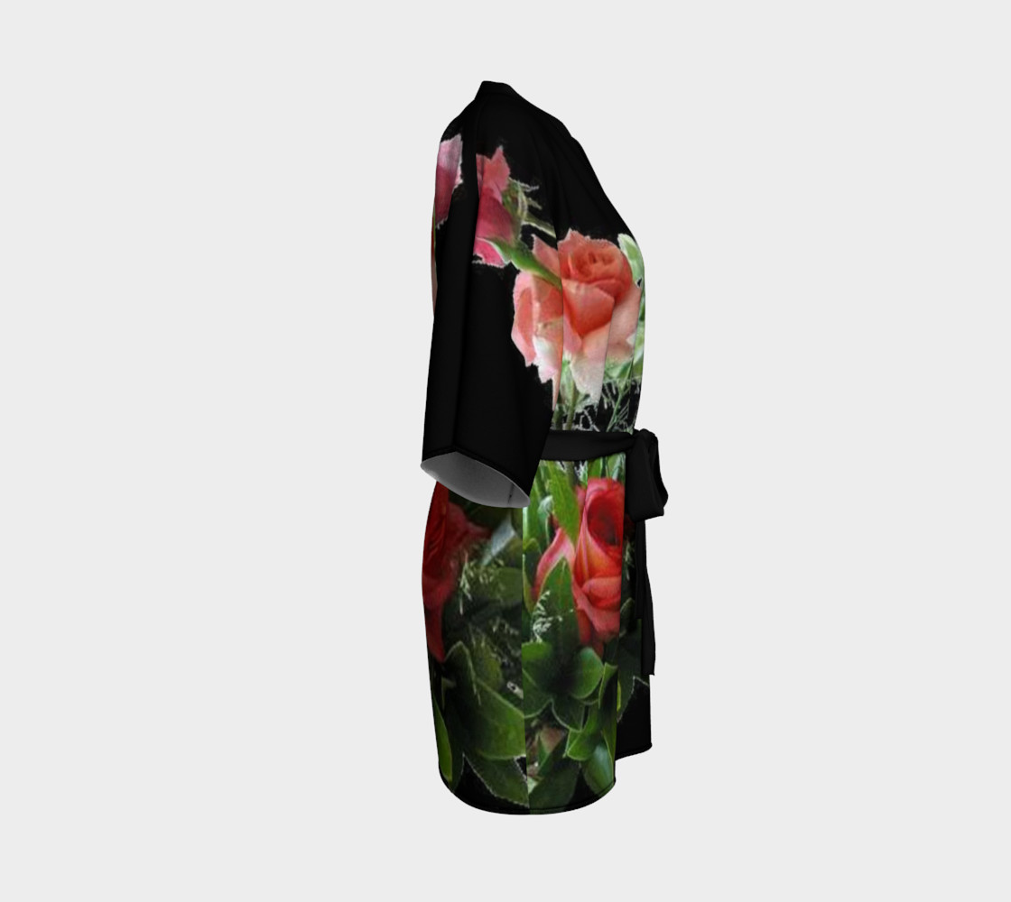 Lovely bunch of roses on Kimono robe, for anyone. preview #3