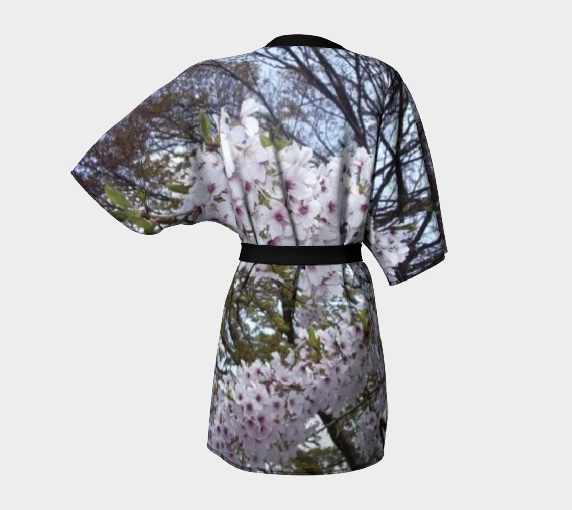Japan's sweet sakura on Kimono Robe. preview #4