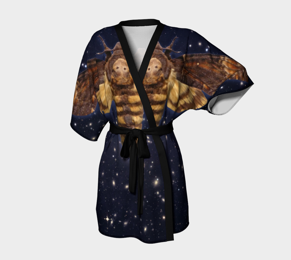 Stellar Death's Head Moth Kimono Robe preview #1