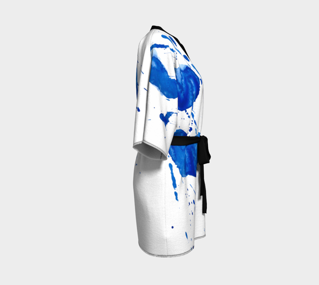 Blue blots of watercolor preview #3