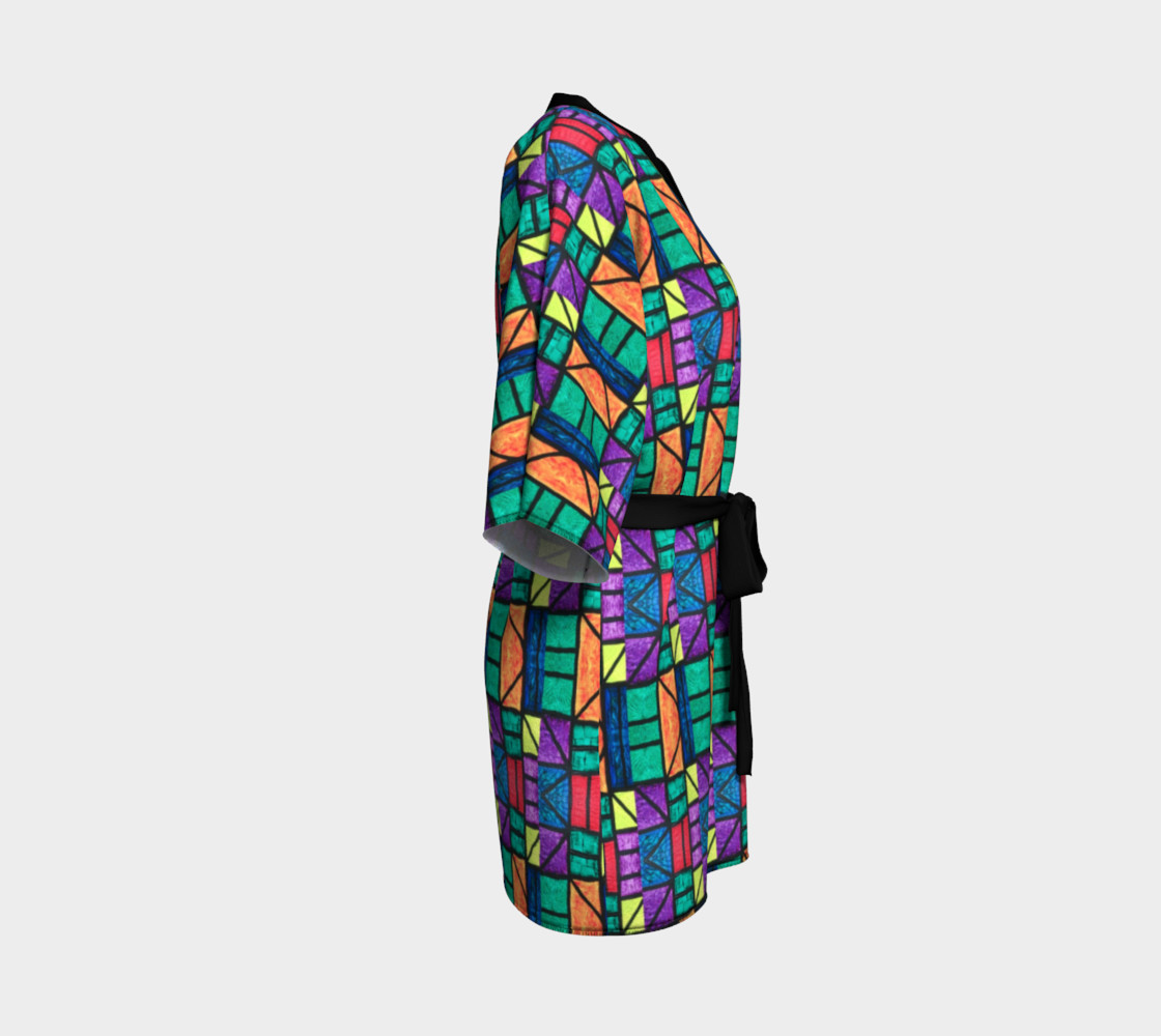 Art Deco Stained Glass Kimono preview #3