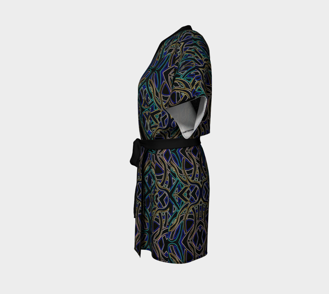 Dark Peacock Kimono Robe preview #2